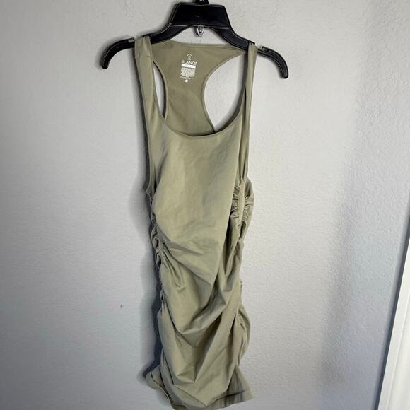 BLANQI Maternity Racerback Tank Dress - Moss size S/M - Picture 2 of 4